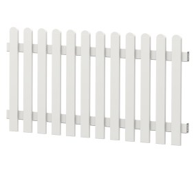 Gartenzaun PVC-Kunststoff Zaunelement gerade 180x85cm